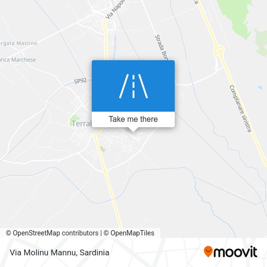 Via Molinu Mannu map