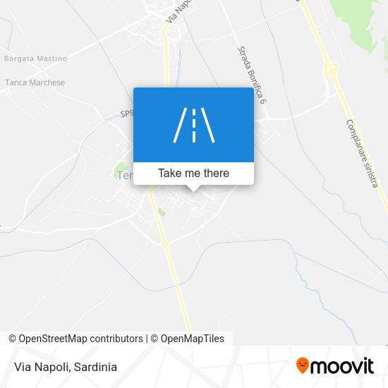 Via Napoli map