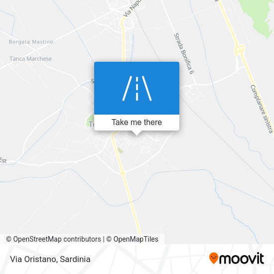 Via Oristano map