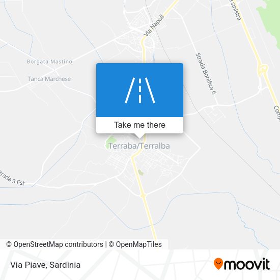 Via Piave map