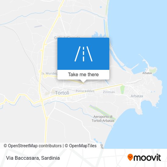 Via Baccasara map
