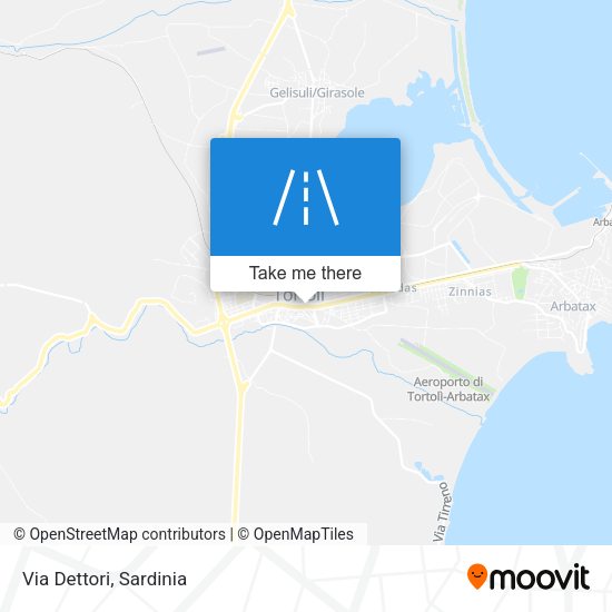 Via Dettori map