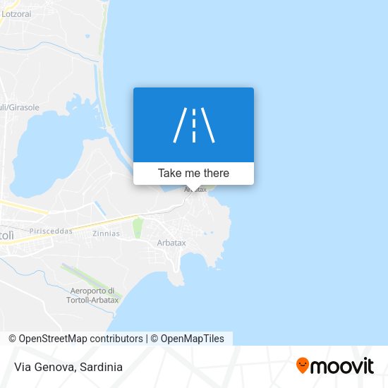 Via Genova map