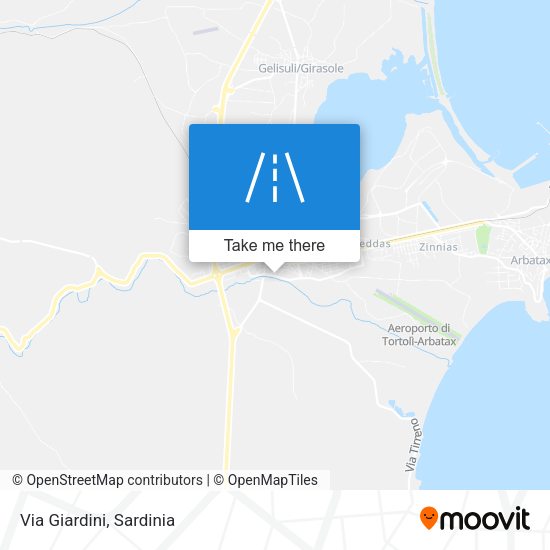 Via Giardini map