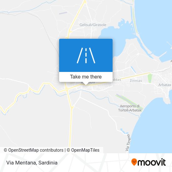 Via Mentana map