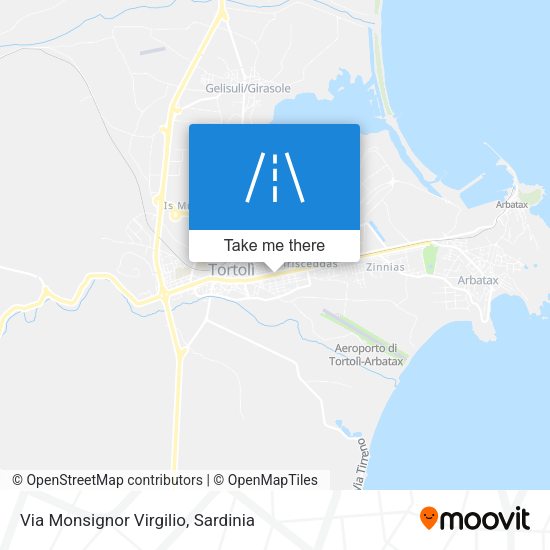 Via Monsignor Virgilio map
