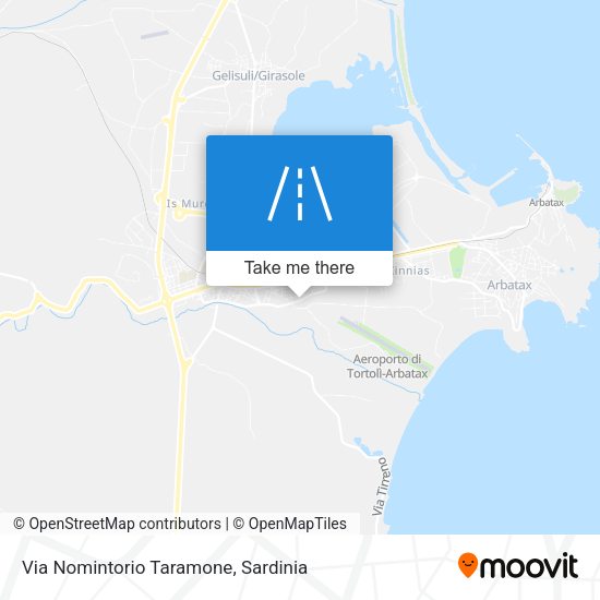 Via Nomintorio Taramone map