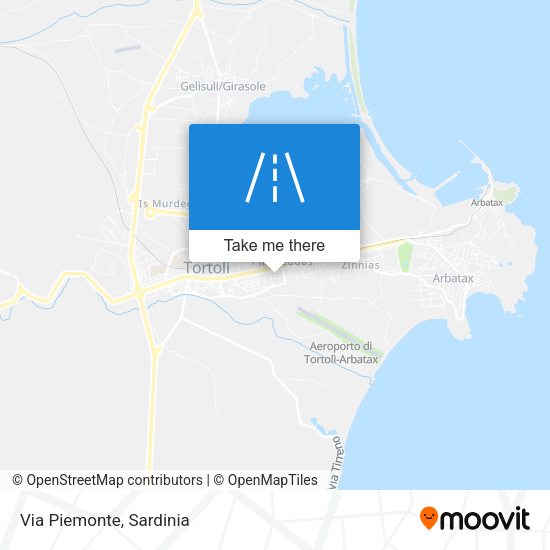 Via Piemonte map