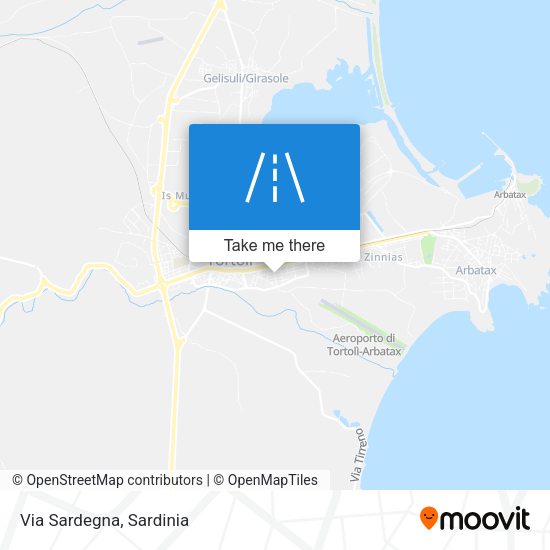 Via Sardegna map