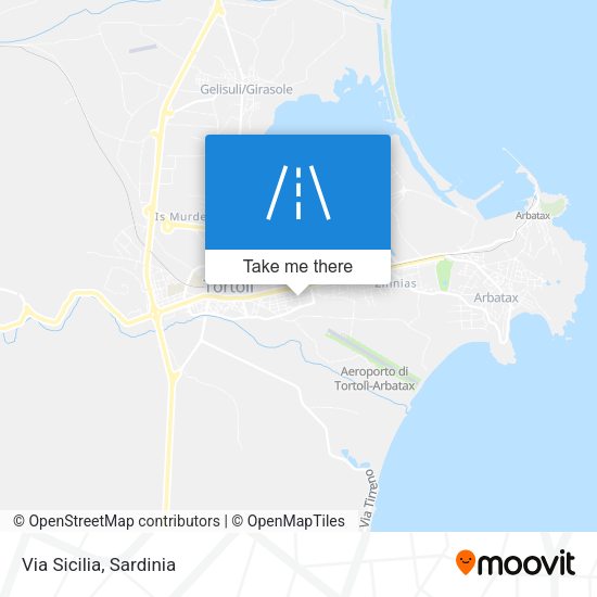 Via Sicilia map