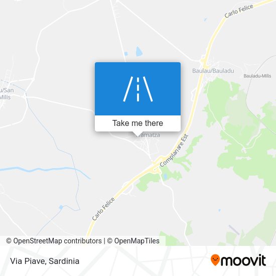 Via Piave map