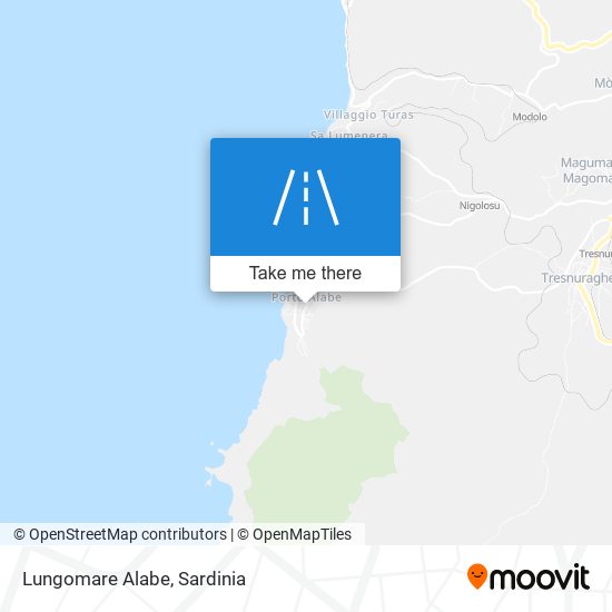 Lungomare Alabe map