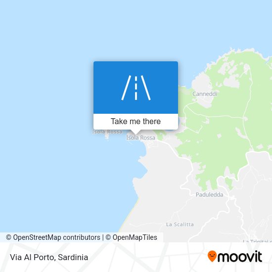 Via Al Porto map