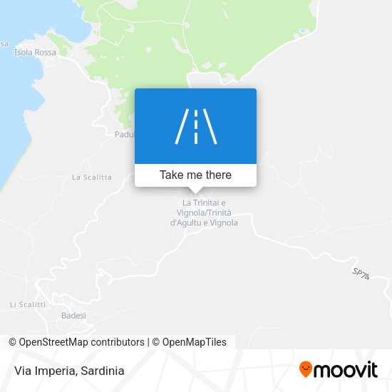 Via Imperia map