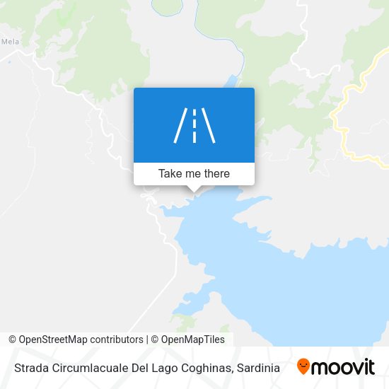 Strada Circumlacuale Del Lago Coghinas map