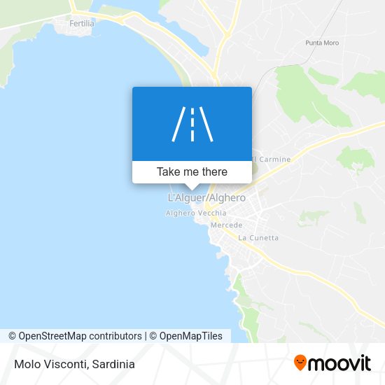 Molo Visconti map