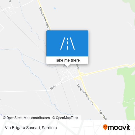 Via Brigata Sassari map
