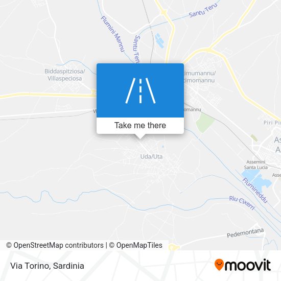 Via Torino map