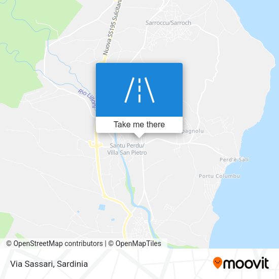 Via Sassari map