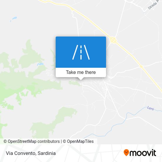 Via Convento map