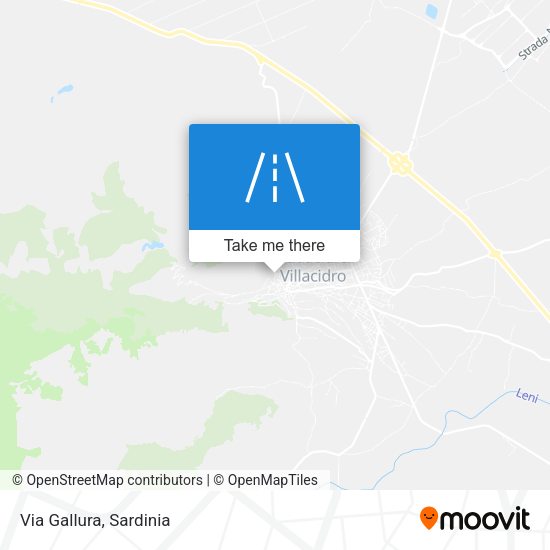 Via Gallura map