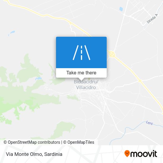 Via Monte Olmo map