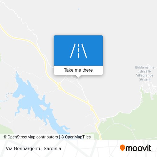 Via Gennargentu map