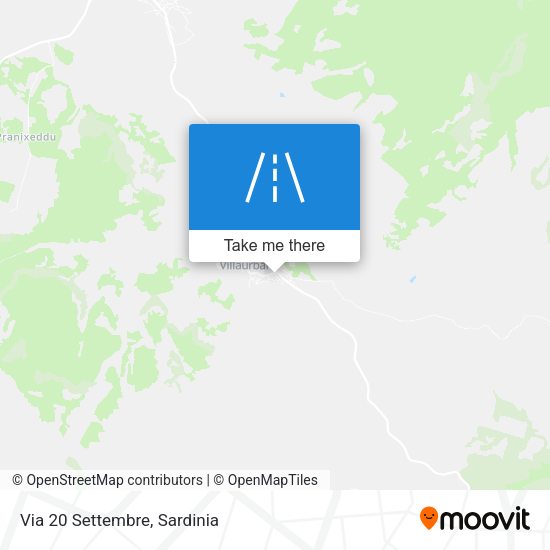 Via 20 Settembre map