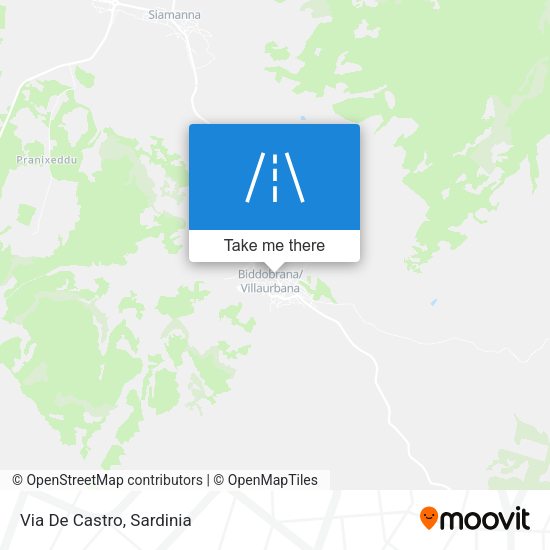 Via De Castro map