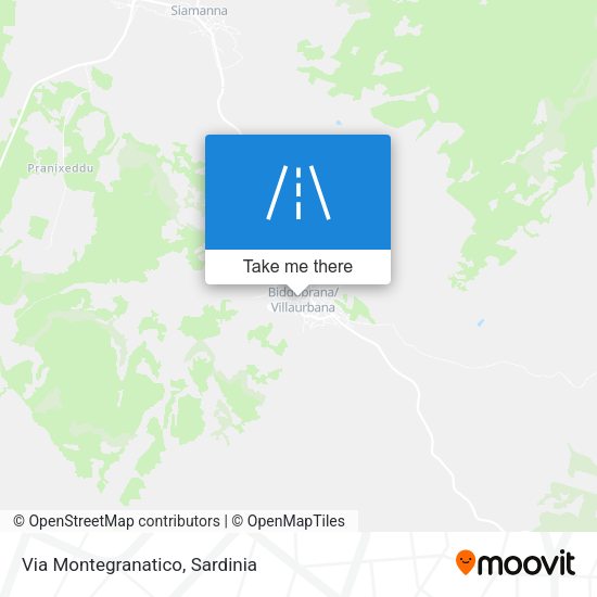 Via Montegranatico map
