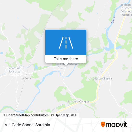 Via Carlo Sanna map