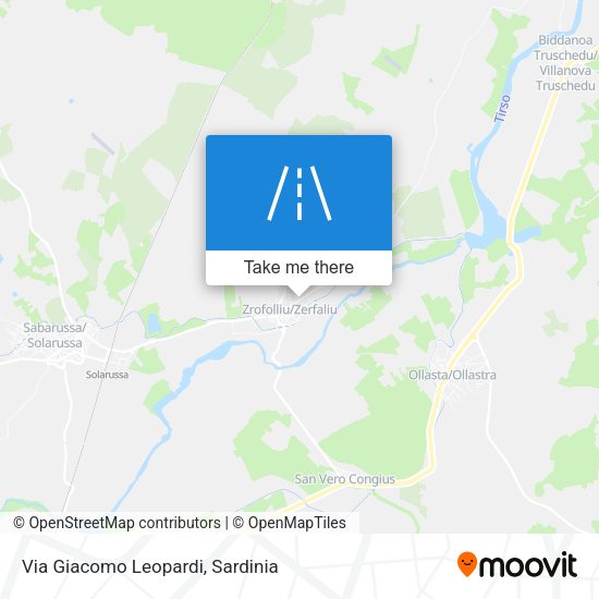 Via Giacomo Leopardi map