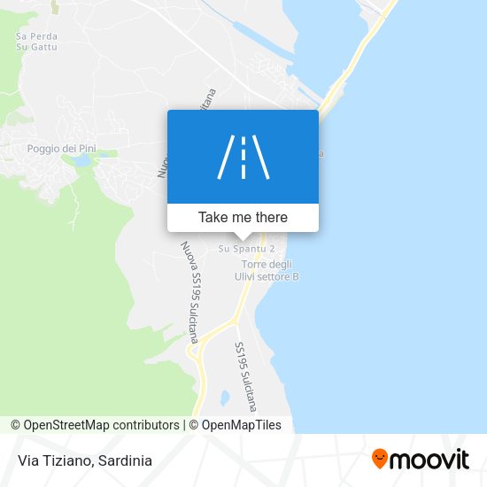 Via Tiziano map