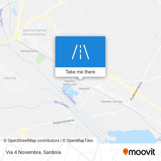 Via 4 Novembre map