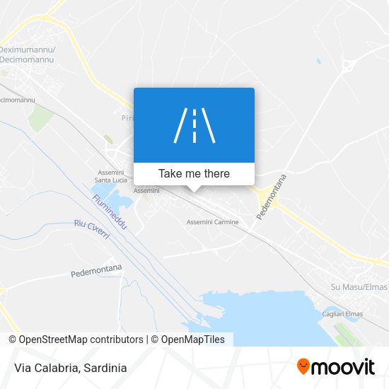 Via Calabria map