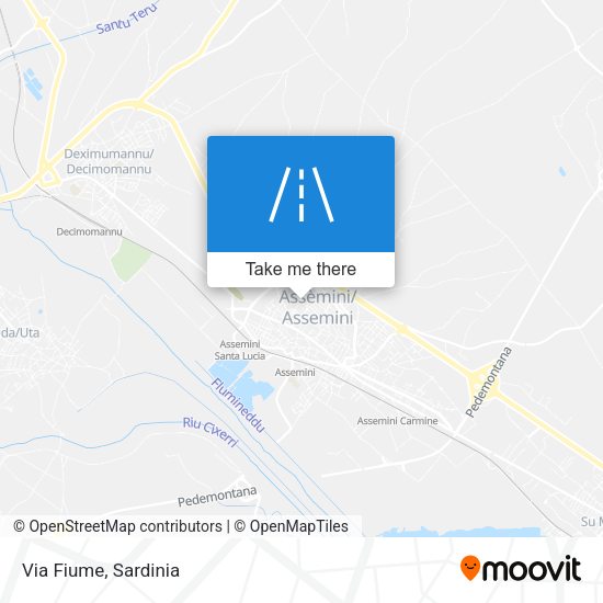 Via Fiume map