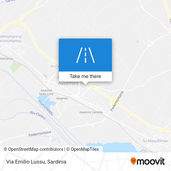 Via Emilio Lussu map