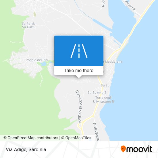 Via Adige map