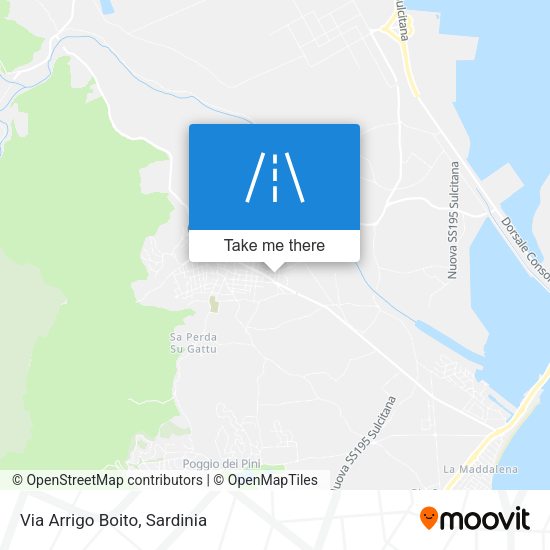 Via Arrigo Boito map