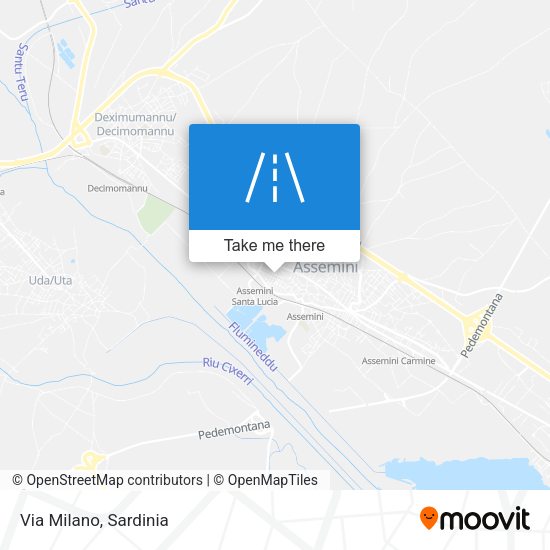 Via Milano map