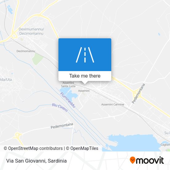 Via San Giovanni map