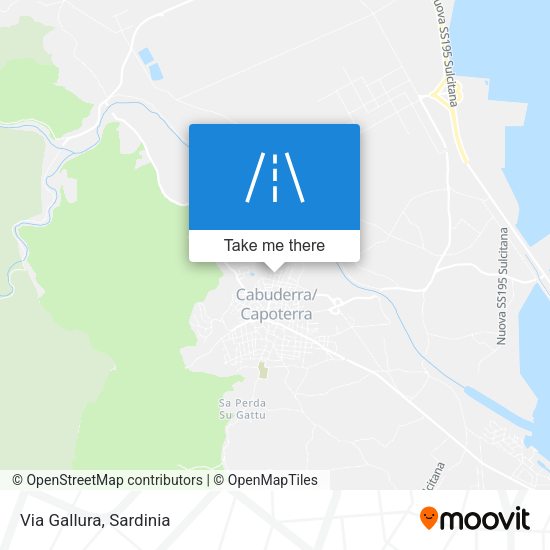 Via Gallura map