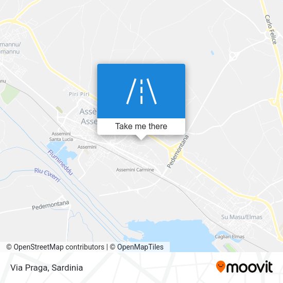 Via Praga map