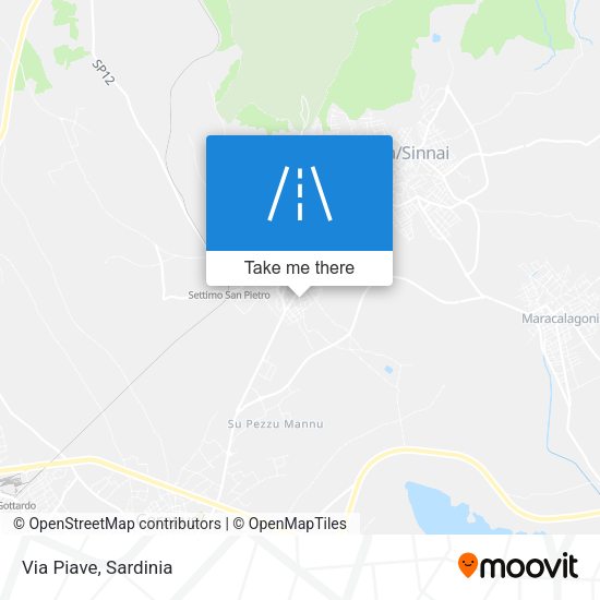 Via Piave map