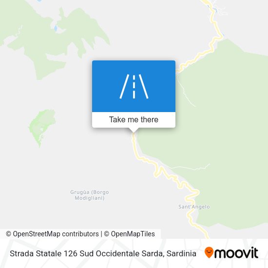 Strada Statale 126 Sud Occidentale Sarda map