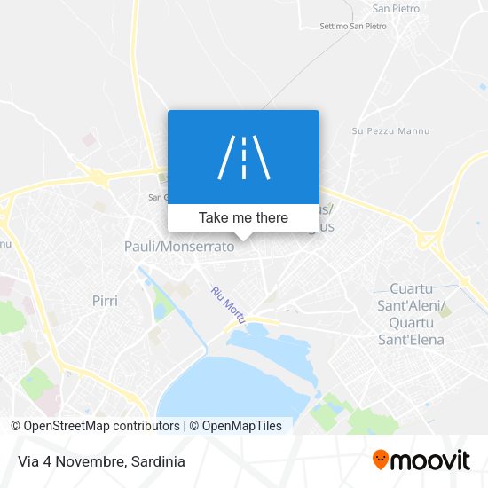 Via 4 Novembre map