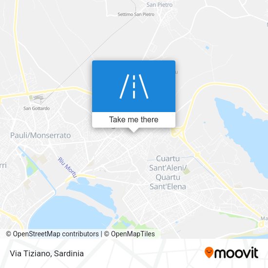 Via Tiziano map