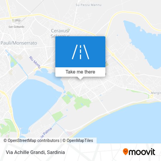 Via Achille Grandi map