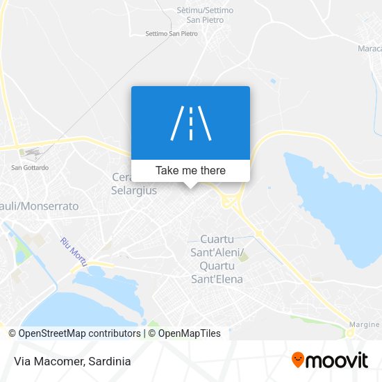 Via Macomer map