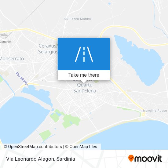 Via Leonardo Alagon map